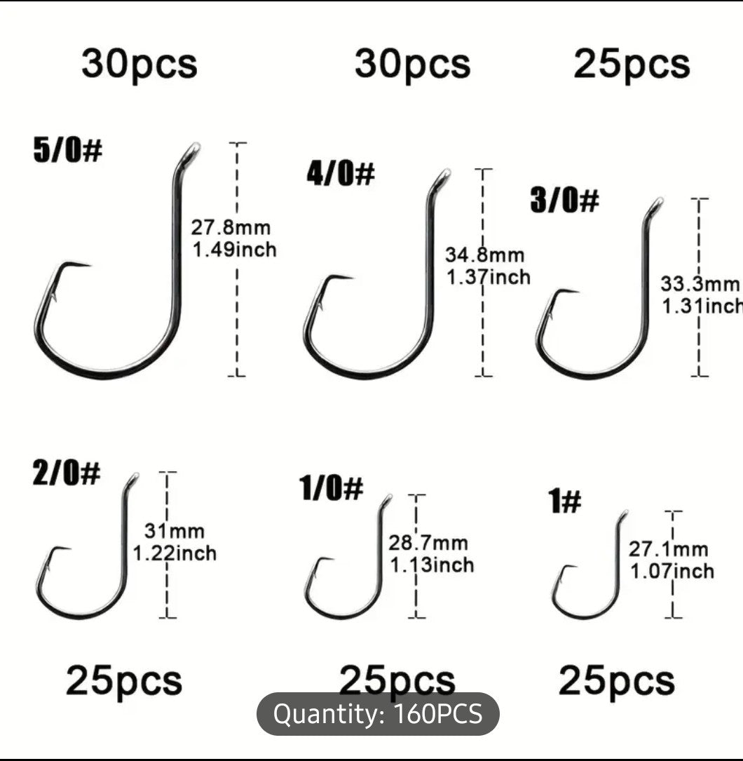actual size of fishing hooks 160ps hooks – Mild to Wild Outdoors