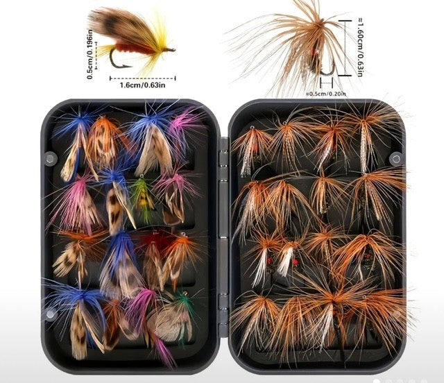 40pcs Set of Fiy Fishing Lures