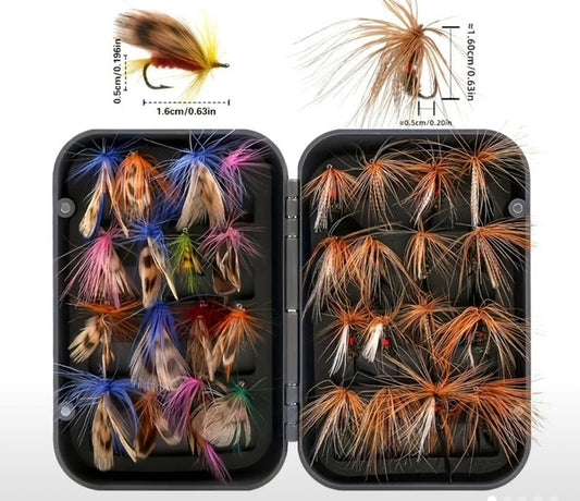 40pcs Set of Fiy Fishing Lures